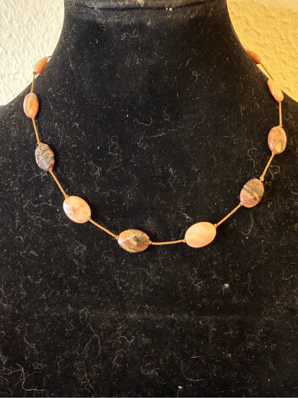 Handcrafted Natural Stones Necklace - 925 Clasp Women's Jewelry